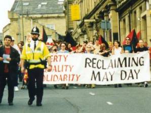 [First "Reclaiming May Day" event in Bradford]
